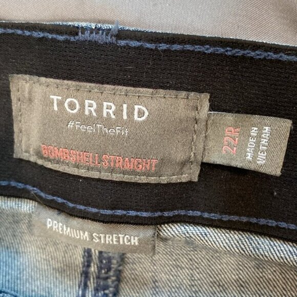 Torrid Bombshell Straight Jeans size 22R premium stretch. - Picture 12 of 14